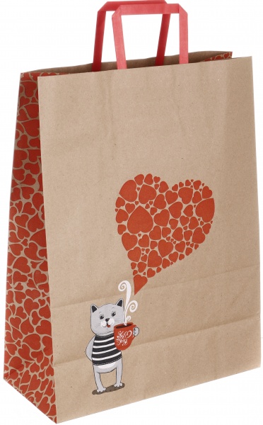 Пакет паперовий з ручками бурий KGB 324215 32х15х42 см в асортименті Art studio of happiness