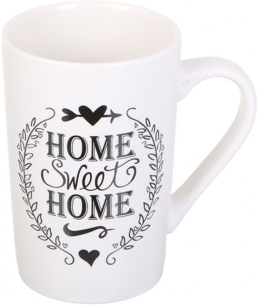 Набір чашок Sweet Home 350 мл 6 предметів на металевій підставці