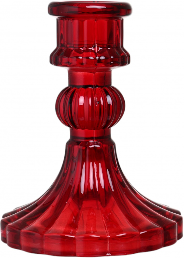 Подсвечник Glass 8х10,5 см красный CY060913 Sensio