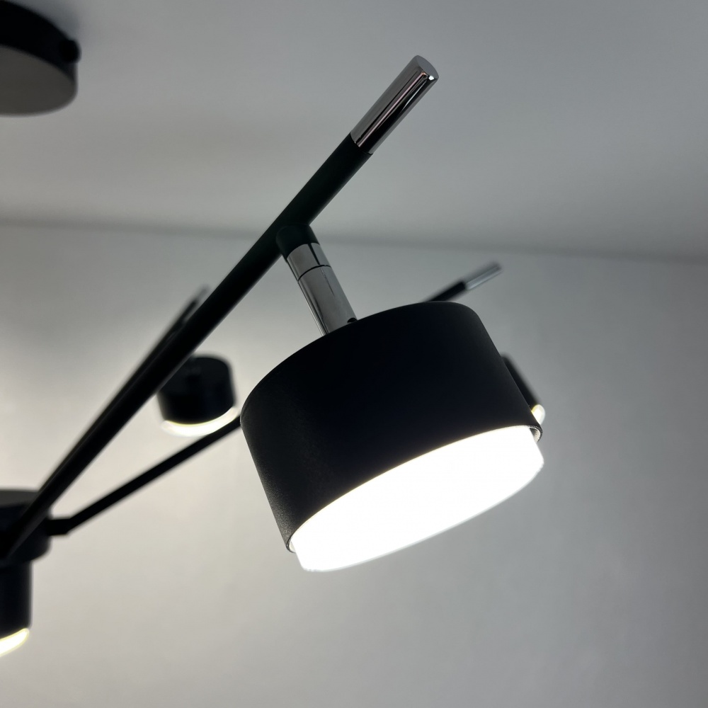 Люстра потолочная Luminaria Mary 7xGX53 черный хром MARY 7xGX53 BLACK/CHROME