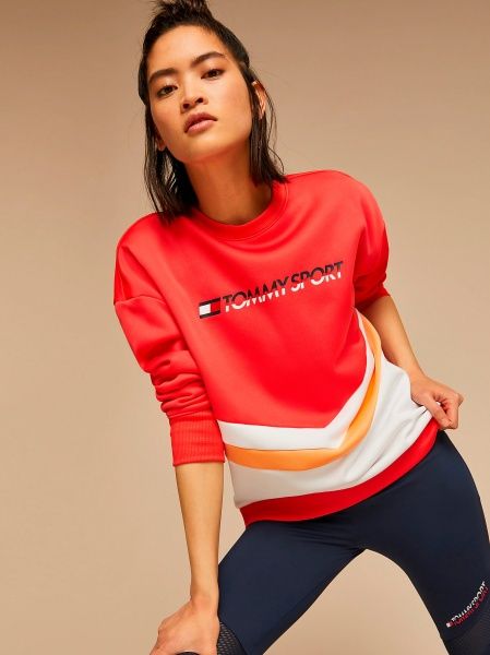 Джемпер Tommy Hilfiger BLOCKED TERRY CREW LOGO S10S100367603 р. M красный