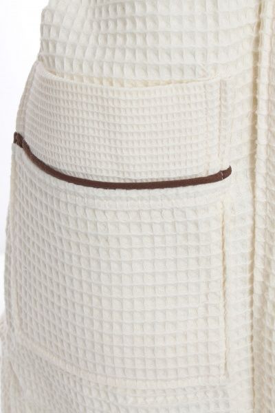 Халат вафельний Karna з кантом р. L кремовий Aleron 