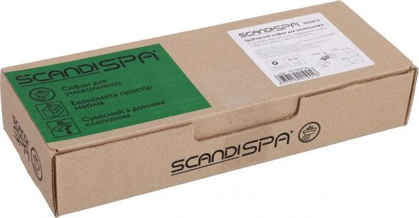 Сифон для умывальника ScandiSPA без выпуска гофрированная труба L20/D40-50mm