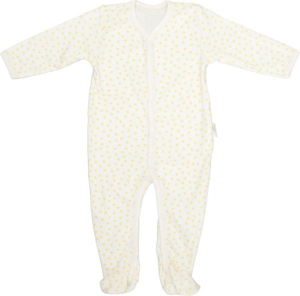 Комбинезон детский Bambinelli желтая звезда р.74 белый с рисунком 