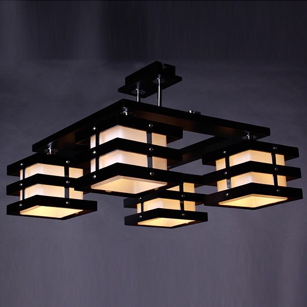 Люстра Altalusse INL-9215C-04 хром/венге