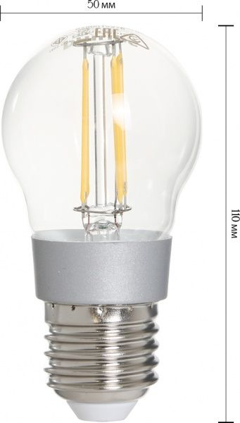 Лампа світлодіодна Philips LEDClassic P45 прозора 4,5 Вт E27 220-240 В тепло-білий 929001227608