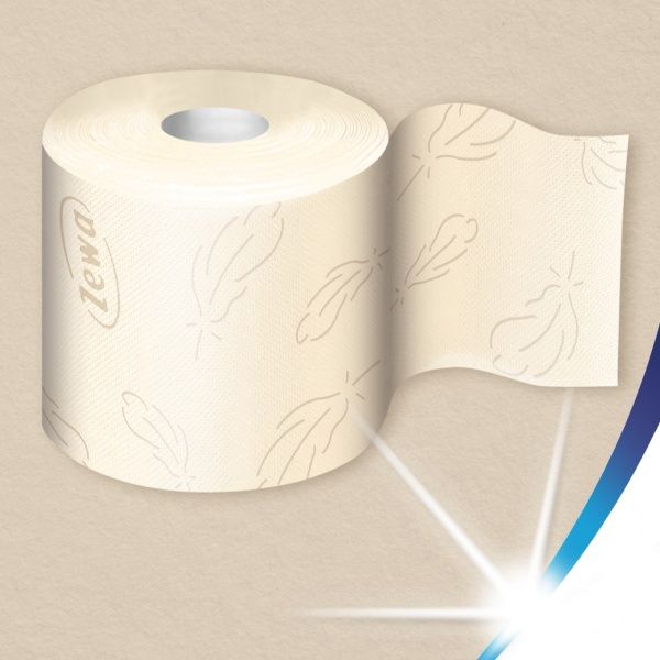 Туалетний папір Zewa Exclusive Natural soft чотиришаровий 8 шт.