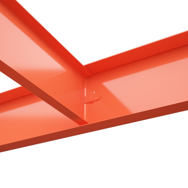 Стеллаж металлический Меткас 2160x1200x500 мм синий/оранжевый (ТС21623 12050 51) 