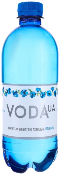 Вода мінеральна VODA UA Карпатська високогірна джерельнап/пл негазована 0,5 л 