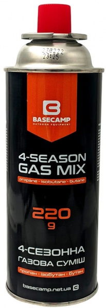 Балон газовий BaseCamp 4 Season Gas BCP 70200 220 г 