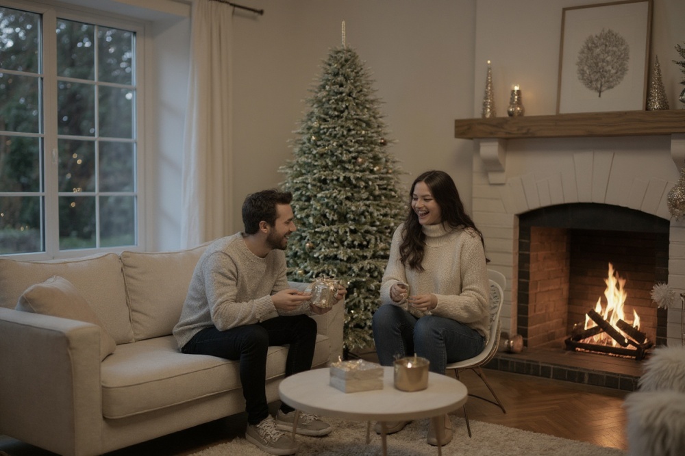 Штучна ялинка лита Аляска 2,50 м зелено-блакитний Siga Group