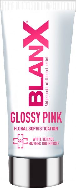 Зубная паста Blanx Pro Glossy Pink с энзимами 75 мл