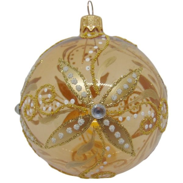 Шар новогодний стеклянный d80 9193 