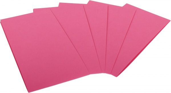 Набір заготівель для листівок 5 шт. 10,5х21 см № 7 фуксія 220 г/м2 