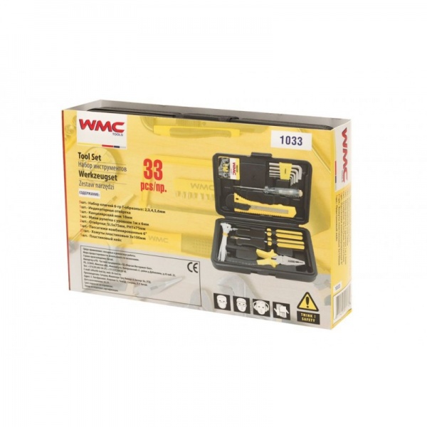 Набор ручного инструмента WMC TOOLS 33 шт. WT-1033