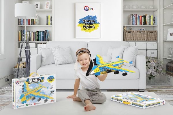 Конструктор металевий ТехноК Модель літака 