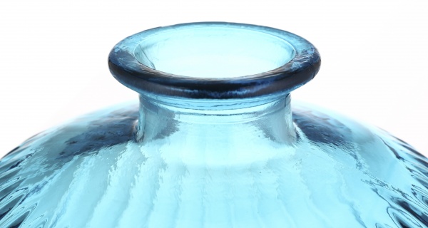 Ваза скляна San Miguel Daroca 23 см небесно-блакитна 