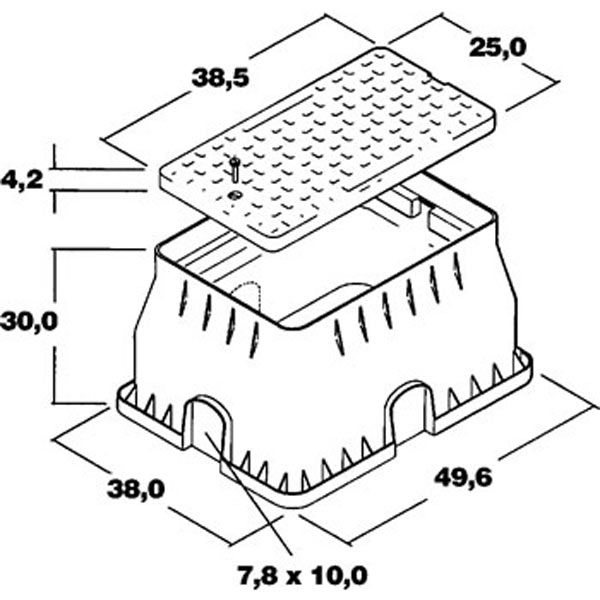 Технологический короб Standart 380х510х300 мм