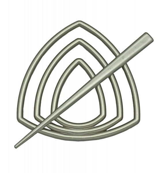 Заколка Треугольник d95 мм сатин В0003-7 MISLT