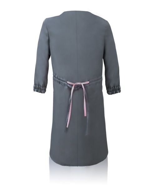 Халат женский Торнадо на молнии р. 44-46 рост 3-4 05006-44-3 серый с красными вставками