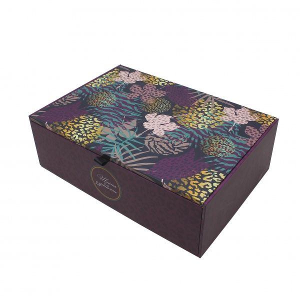 Шкатулка Джунгли M 18x26x7,5 см бордо CooverBox