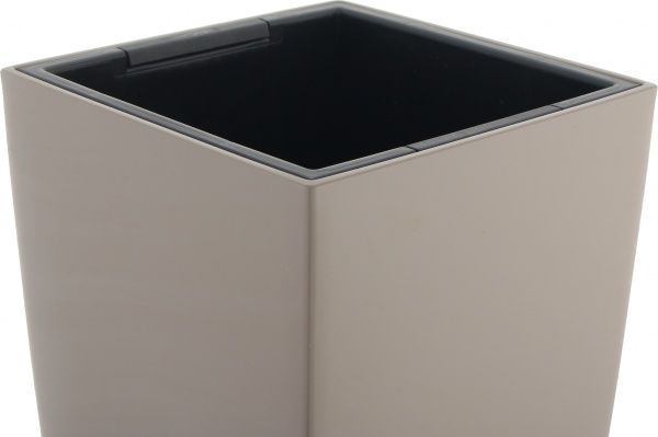 Кашпо Lechuza Cubico 30 (18214) квадратный 14 л серо-коричневый 