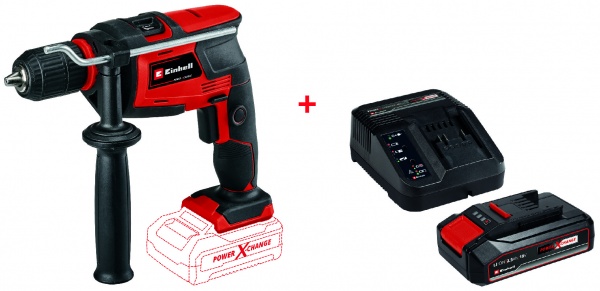 Дрель ударная Einhell TC-ID 18 Li + 1х2,5 Ah 4513960+4512097
