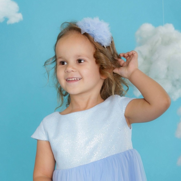 Платье Maya-MI Пушинка 0105-0053-5 р.98 светло-голубой 