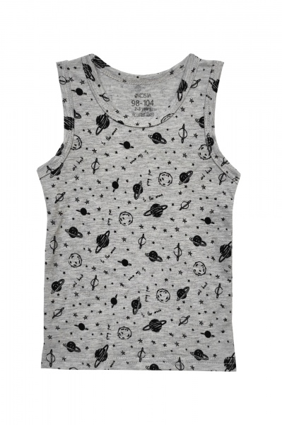 Майка для мальчиков KOSTA р.98–104 серый меланж 2194-10 