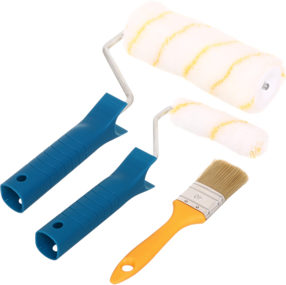 Ванночка для фарби з валиком Tempo 180 мм з додатковим валиком 100 мм і пензликом 40 мм №55 - 0180-550000