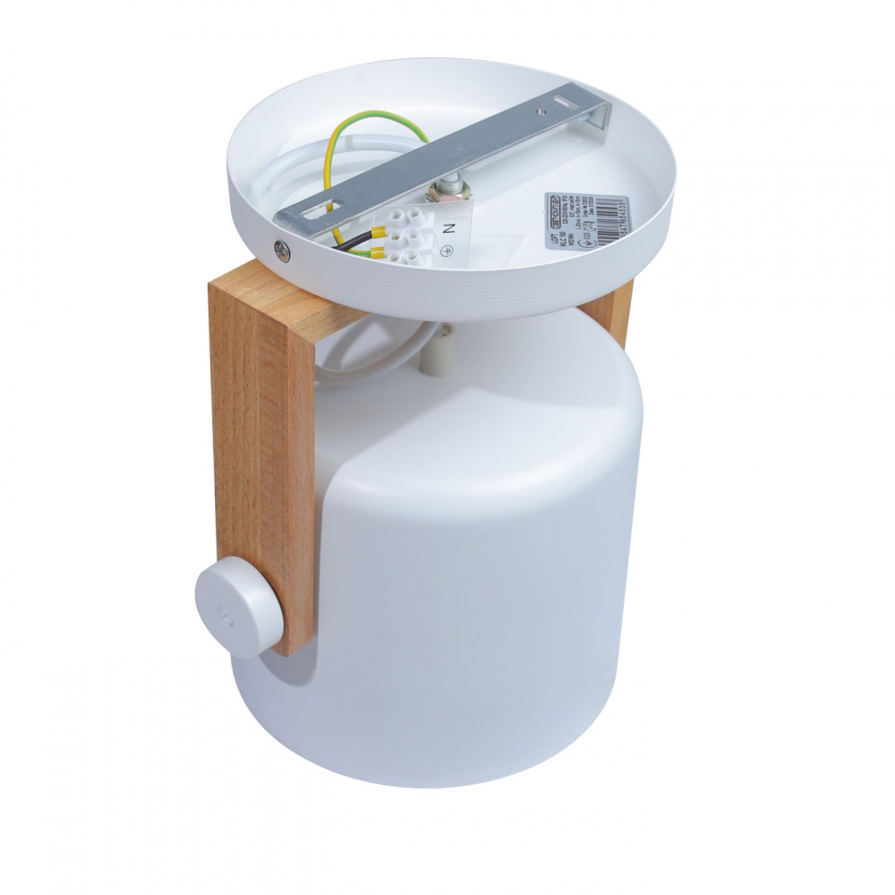 Бра LIGHT SET KONVALIA WLC 160 1xE27 белый/дерево