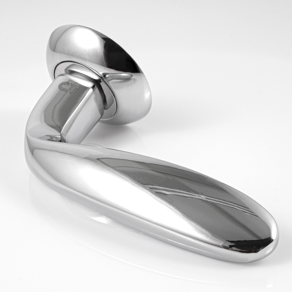 Ручка на розетці Comit Grand без замикання полірований хром