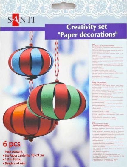 Набор для творчества Бумажные фонарики 6 шт. 951924 Santi 