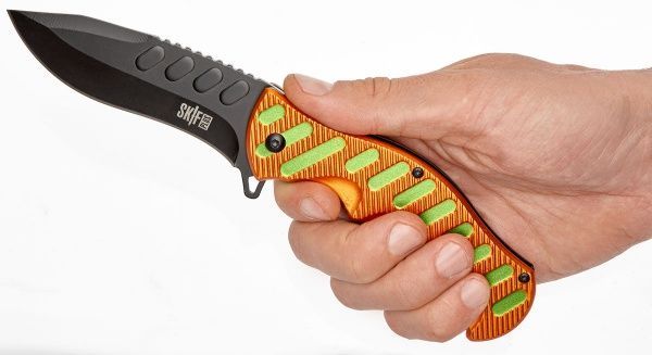 Нож Plus Funster black/orange