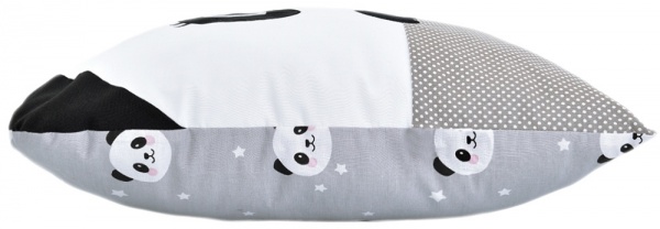 Подушка іграшка Панда 45x45 см сірий IDEIA 