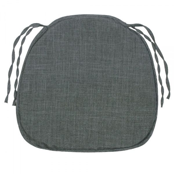 Подушка на стул трапеция Гавана 40х40х2 темно-серая