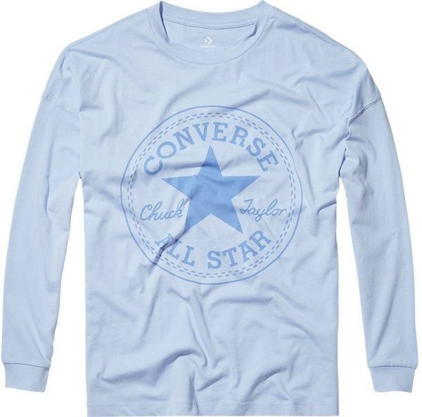 Футболка Converse Core CP Long Sleeve Tee 10004569-457 M голубой
