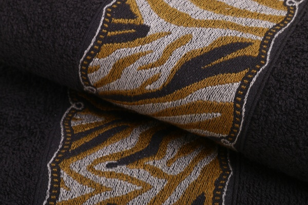 Набір рушників Tiger 2 шт. антрацит Karna 