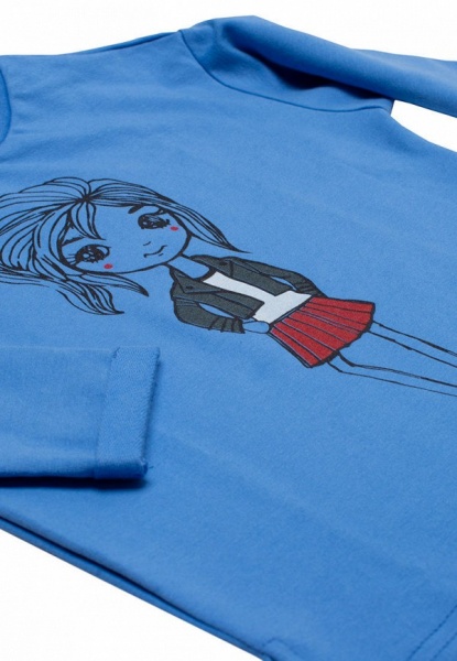 Туніка для дівчаток Роза р.122 темно-блакитний 210563 