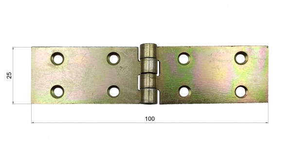 Петля Domax 100x25x1,5 мм жовтий універсальна