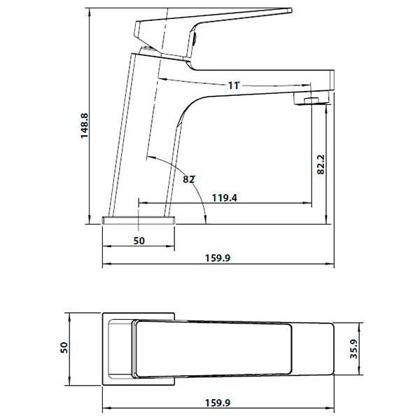 Змішувач для умивальника Koller Pool Neon Cube NC 0200