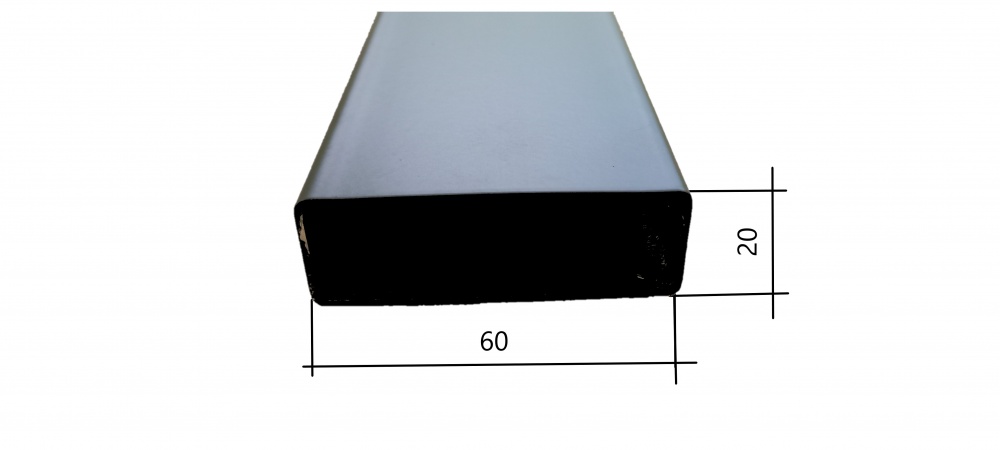 Труба декоративна тонкостінна прямокутна 2 м