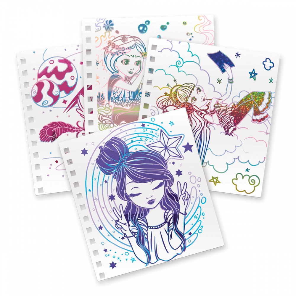 Набір для творчості Nebulous Stars Скетчбук Фантазійне мистецтво з фольги 11025