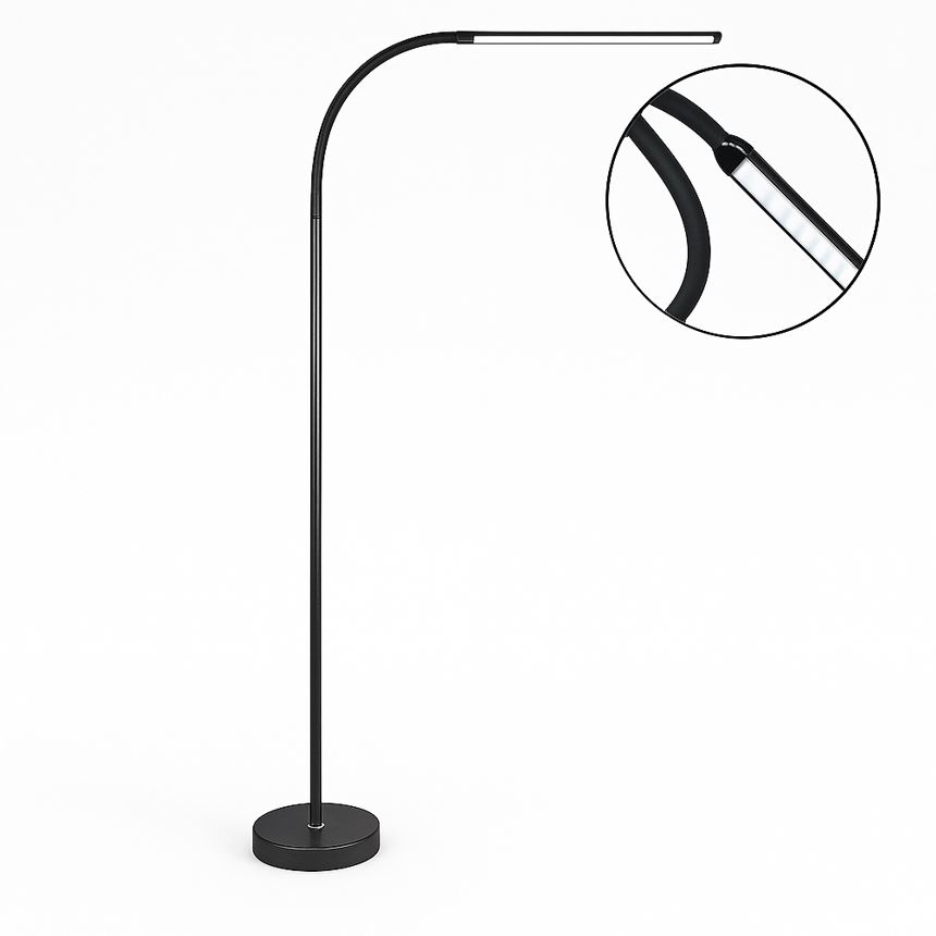 Торшер Berger 14 Вт без цоколя чорний 1049-FL-14 Black