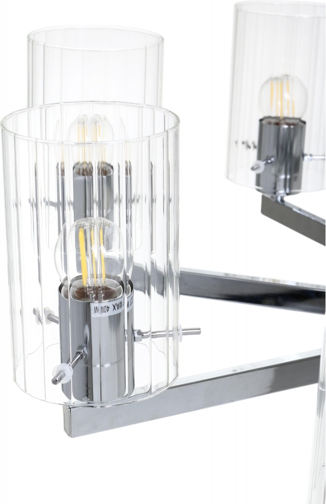 Люстра Sensio Nim 8x40 Вт E27 хром LS-74642/8S-E2740W