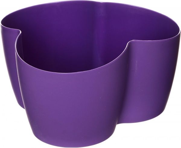 Горщик пластиковий Алеана Кактусник на 3 рослини фігурний 1,1л темно-бузковий (113053) 