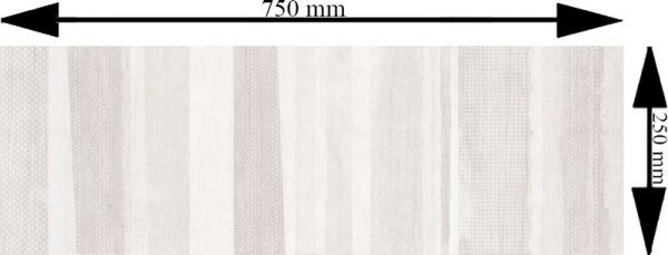 Плитка Allore Group Carpet Vetro Pearl W\DEC M 25x75 NR Satin 1