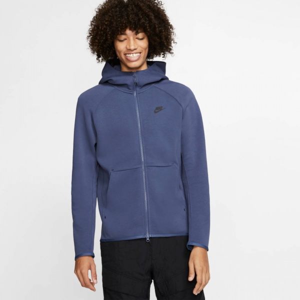 Джемпер Nike M NSW TCH FLC HOODIE FZ 928483-557 р. L фіолетовий