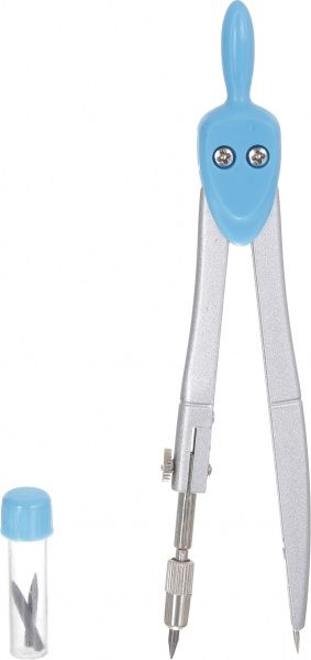 Циркуль металевий в футлярі із запасним грифелем зелений Nota Bene