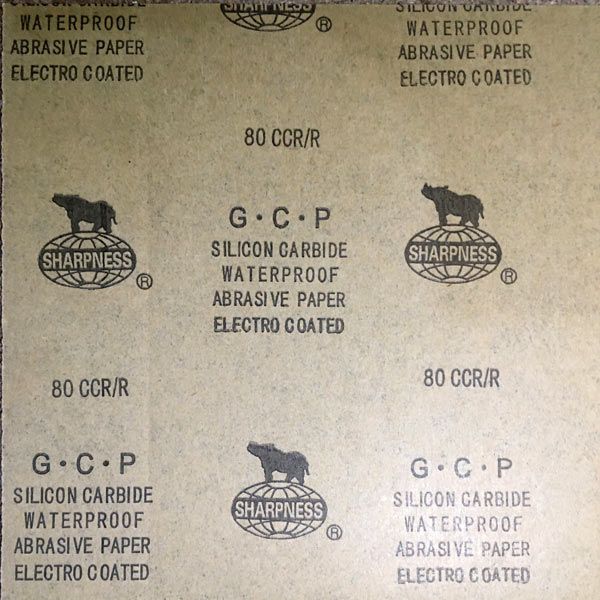 Наждачний папір P80 для вологого шліфування 4 шт. 235920